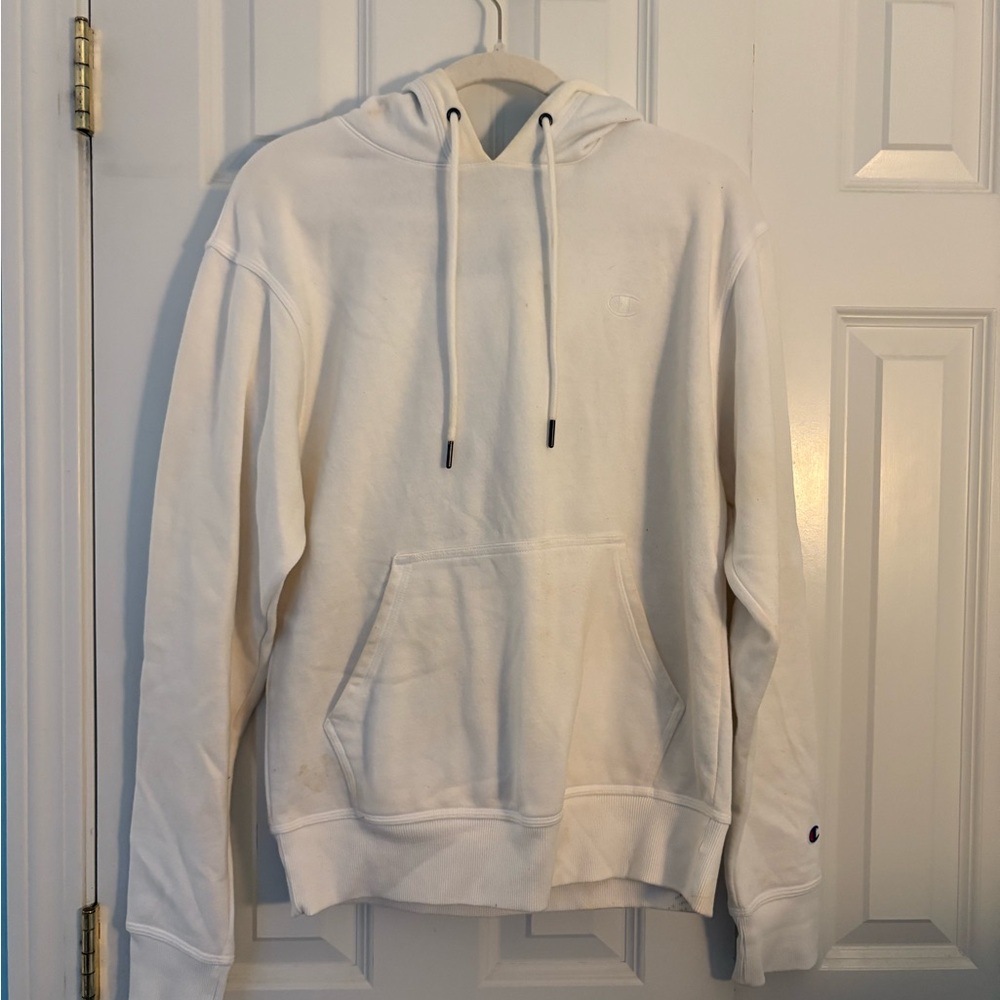 Champion White Sweatshirt Hoodie Casual Essential